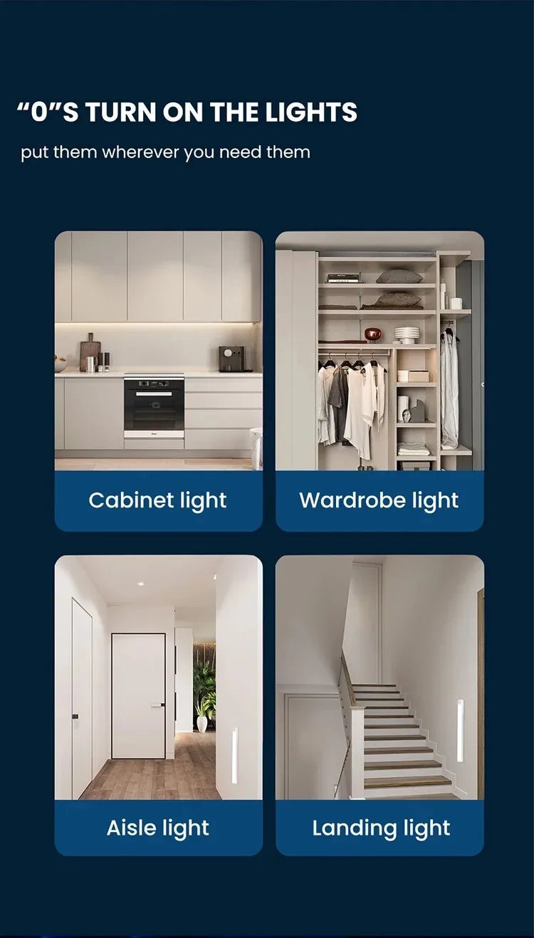 Motion Sensor LED Light Bar with Adjustable Color Temperature by Valenic