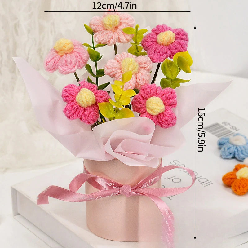 Everlasting Crochet Rose Bouquet by Valenic